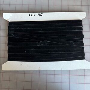 20 Yards Black Velvet Ribbon